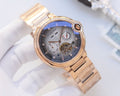 Cartier Rose Gold Silver White Dial Bracelet Watch — hero